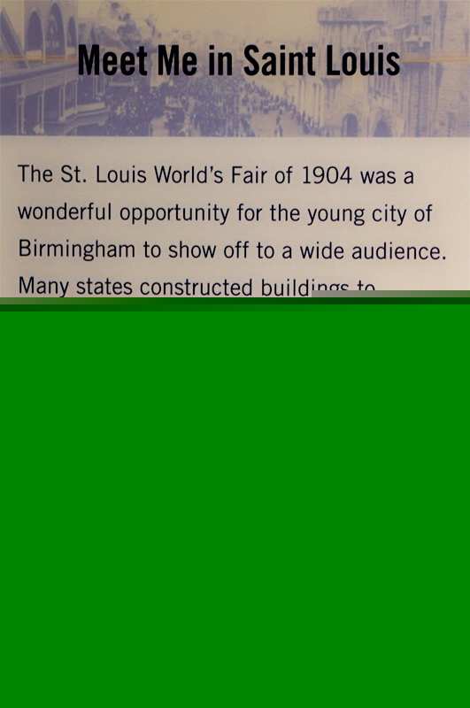 sign about the Saint Louis World's Fair